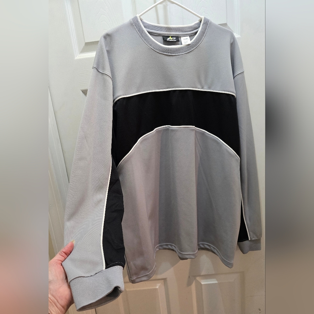 Athletech Gray and Black Men's Sweater XL